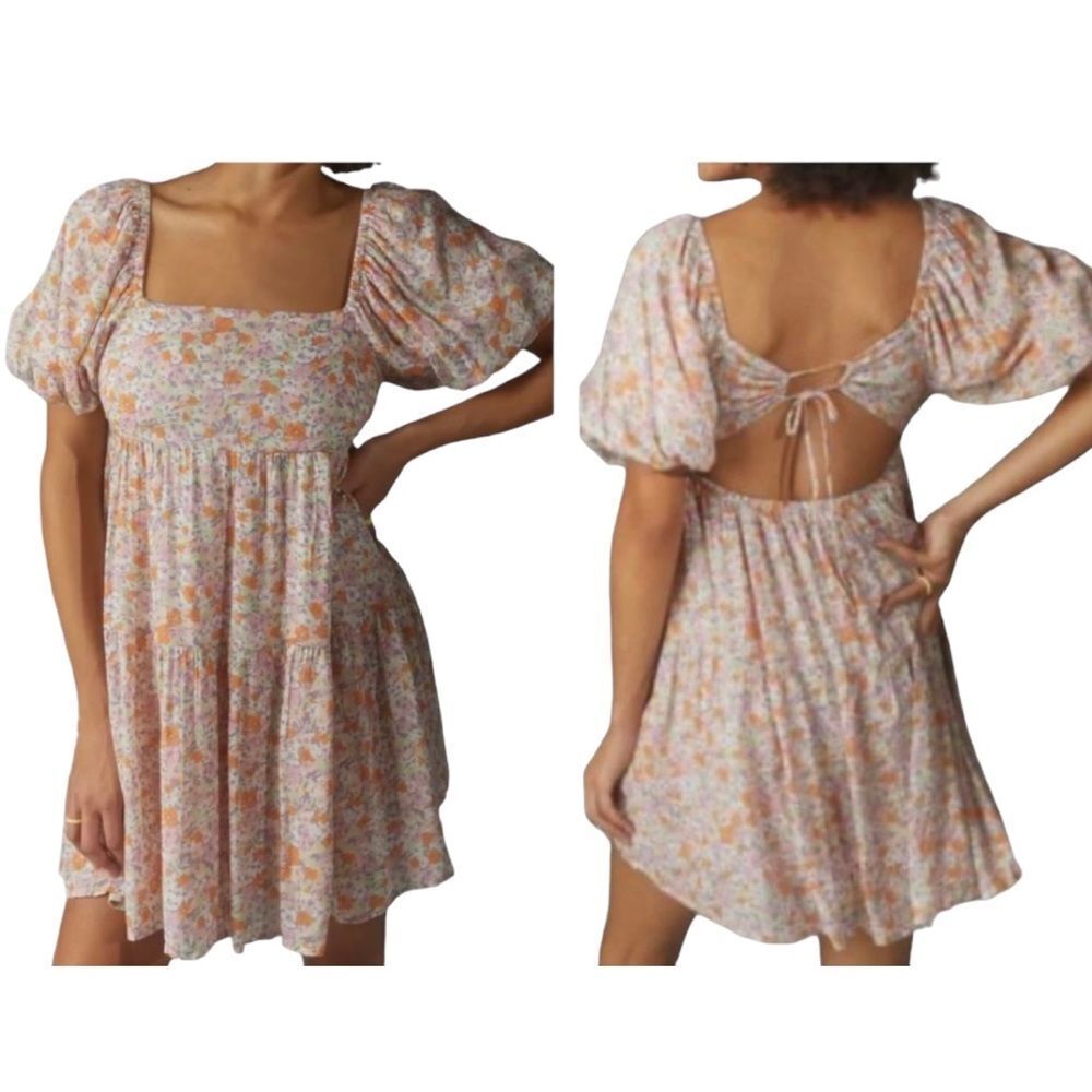 MINKPINK Versailles Puff Sleeves Mini Dress